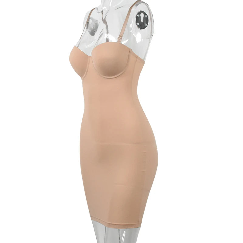 Full-Length Shapewear Slip Dress